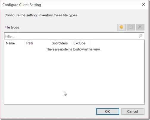 SCCM Software Inventory - Configure Client Setting-New