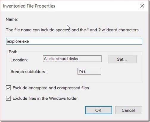 SCCM Software Inventory - Inventoried File Properties