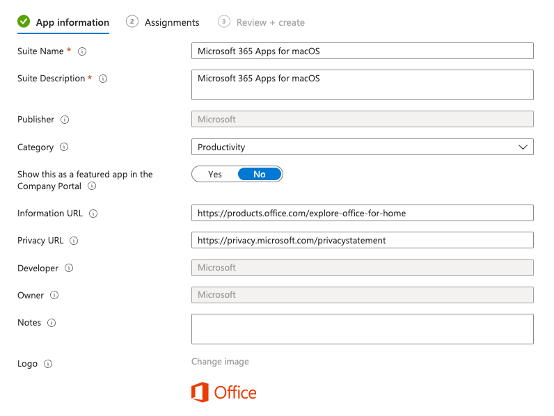 Intune App Information