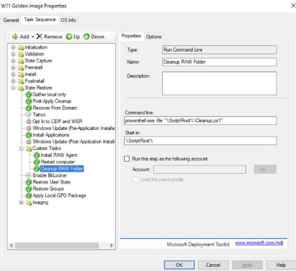 Automate Citrix Images - Task Sequence Step 2