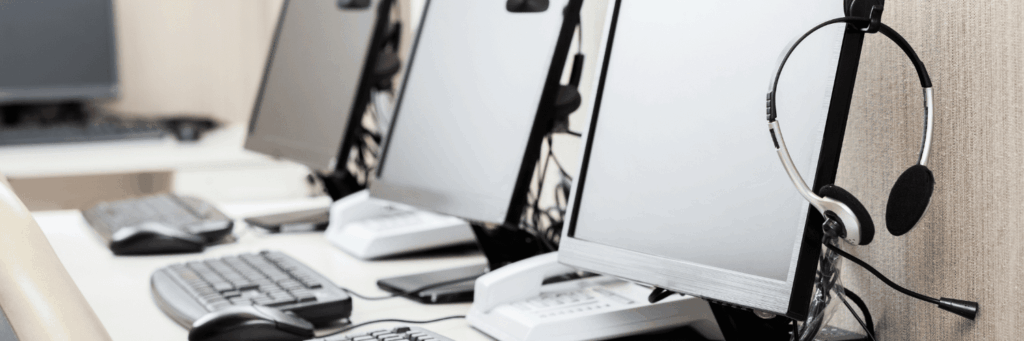 Dell Command Update introduction: line of computers on desk