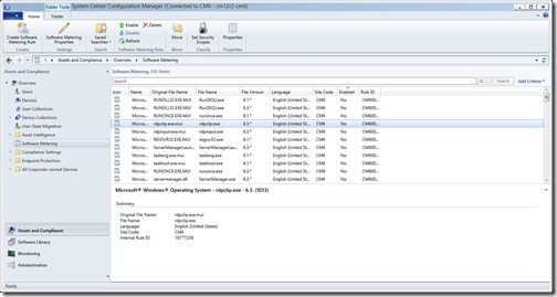 SWM Rules - Default Rules Software Metering Rules - Default Rules