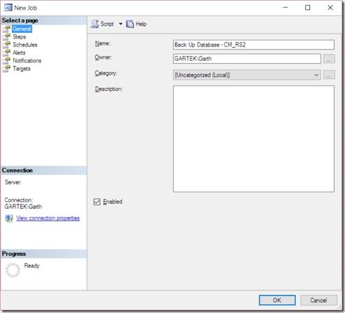 How to Backup Your ConfigMgr Database Using SQL Server-Step 8 How to Backup Your ConfigMgr Database Using SQL Server-Step 8