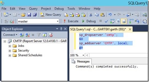 How to Rename a Windows Server When SQL Server and WSUS Are Already Installed-Command(s) Completed Successfully Message How to Rename a Windows Server When SQL Server and WSUS Are Already Installed-Command(s) Completed Successfully Message
