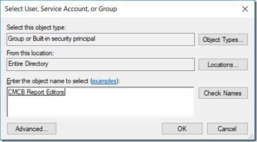 Start Editing SCCM Reports with Report Builder - Select AD Group Start Editing SCCM Reports with Report Builder - Select AD Group