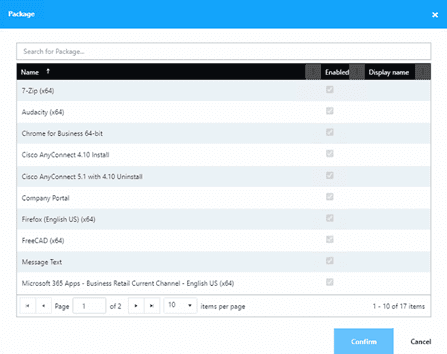 Liquit Deployments through Intune - add packages