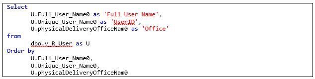 Office Location Details-Query Query