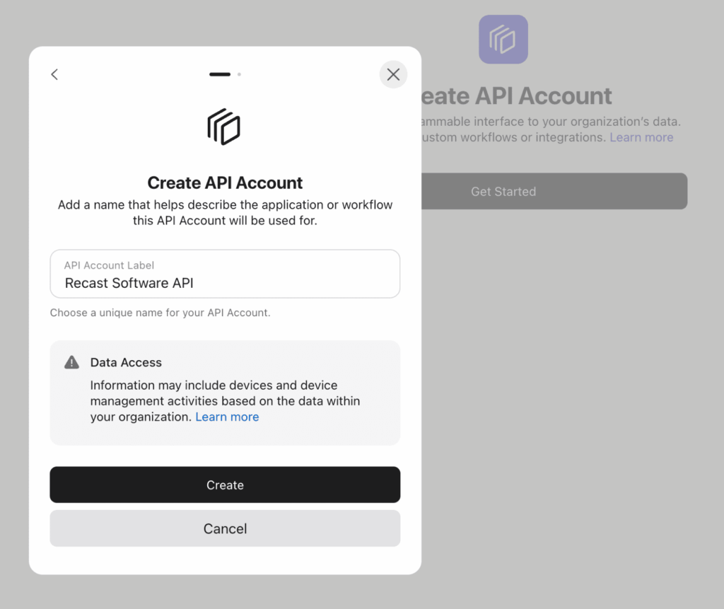 API Account 