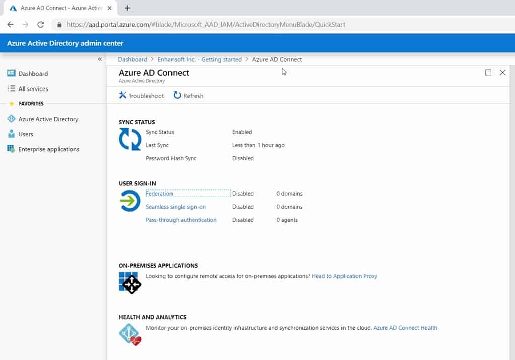 Moving DNS Servers - Azure AD Admin Center