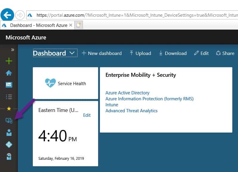 Moving DNS Servers - Microsoft Azure Dashboard