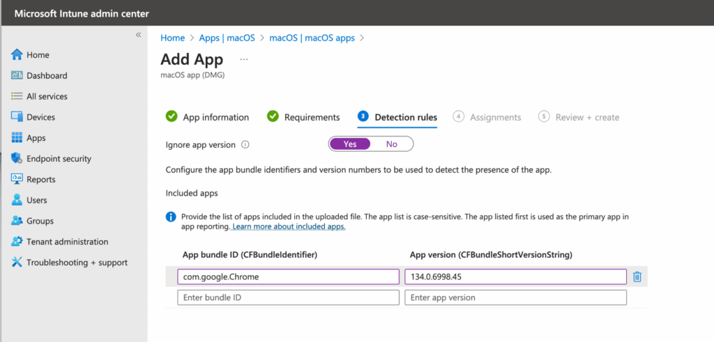 Deploy DMG Applications - Detection Rules
