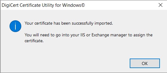 Successfully Imported