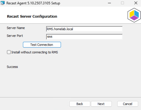 Recast Management Server Configuration - Recast Server Configuration