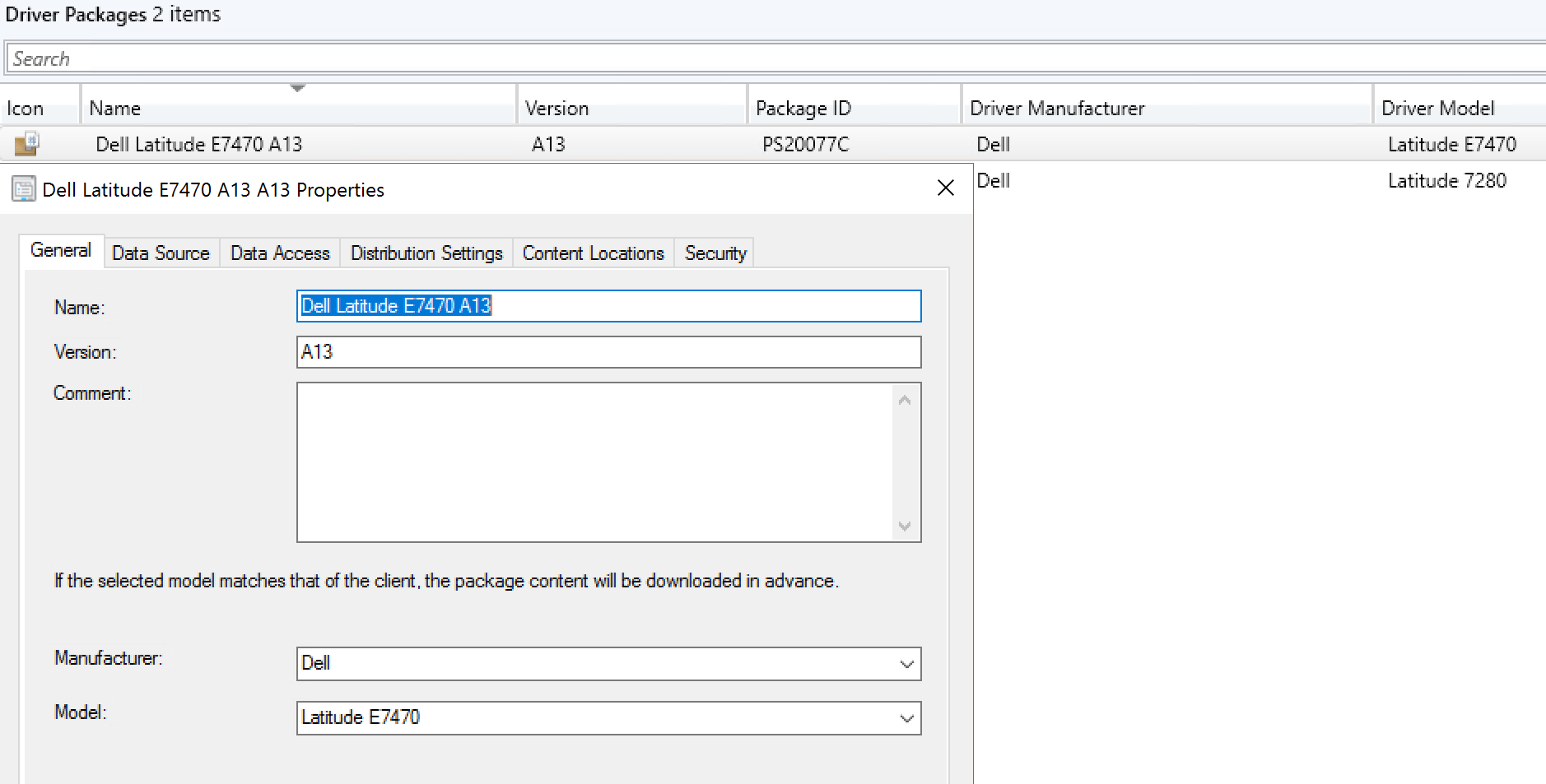 Driver Packages 12