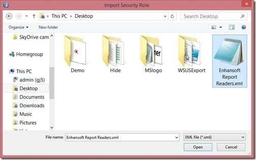 SCCM Report Reader AD Security Group - File Location