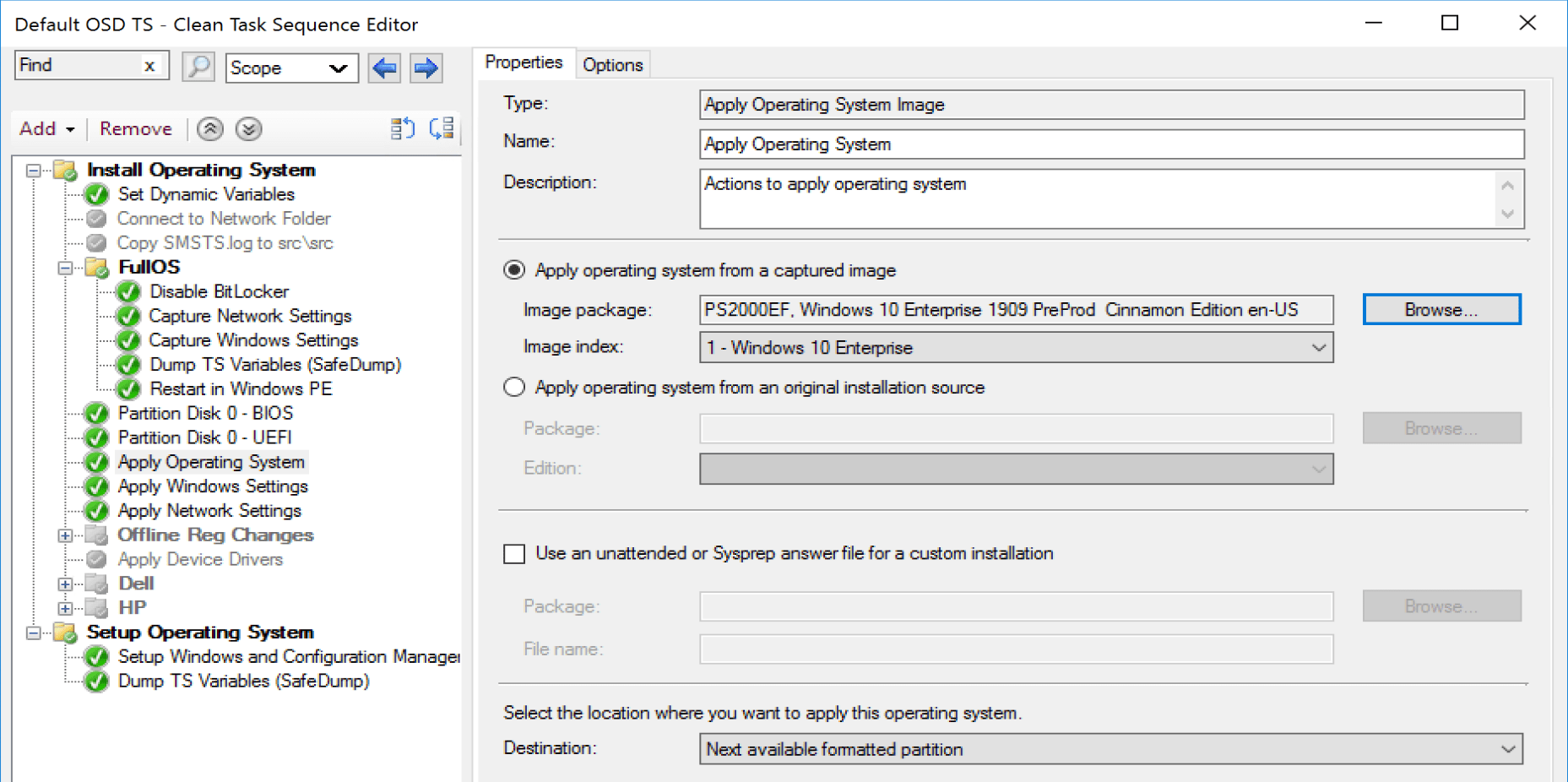 Apply OS Image 21