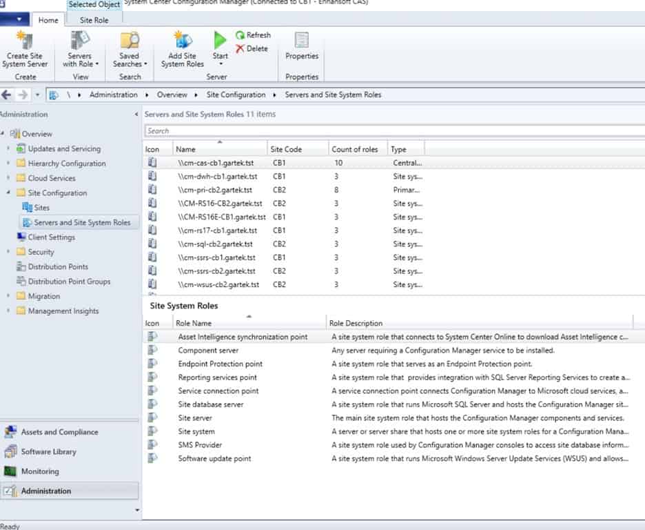 SCCM Reporting Services Point - SCCM Console