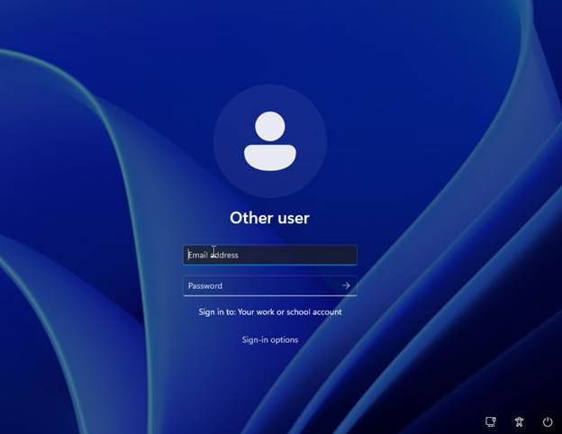 enter entra ID credentials