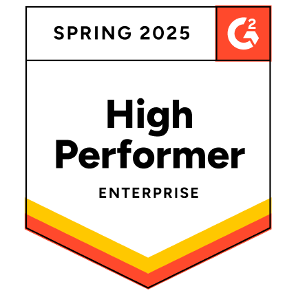 High Performer - Enterprise - Spring 2025 G2 Award