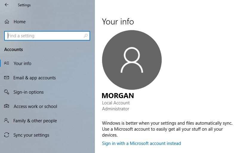Remove Intune - Accounts