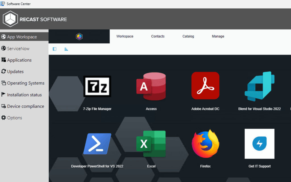 Launch from Software Center