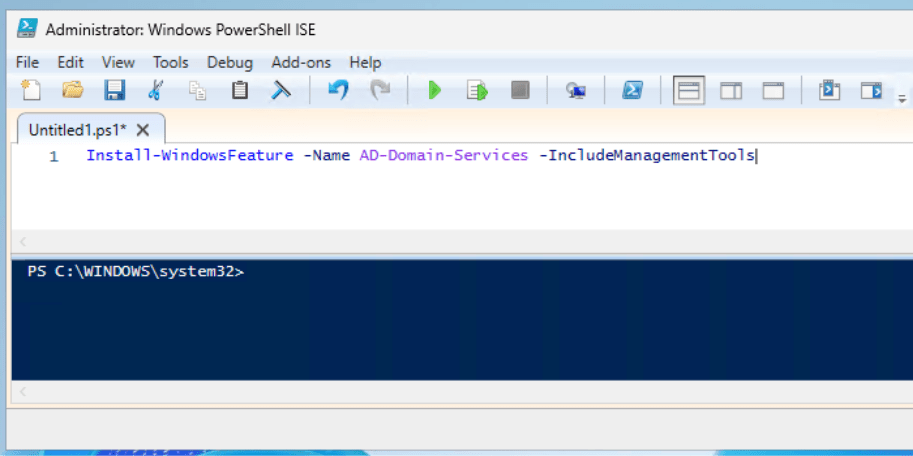 Creating a Domain Controller -  Installing ADDS