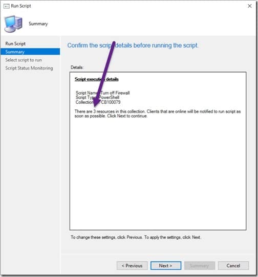 Run Scripts - Collection - Summary Node Run Scripts - Collection - Summary Node