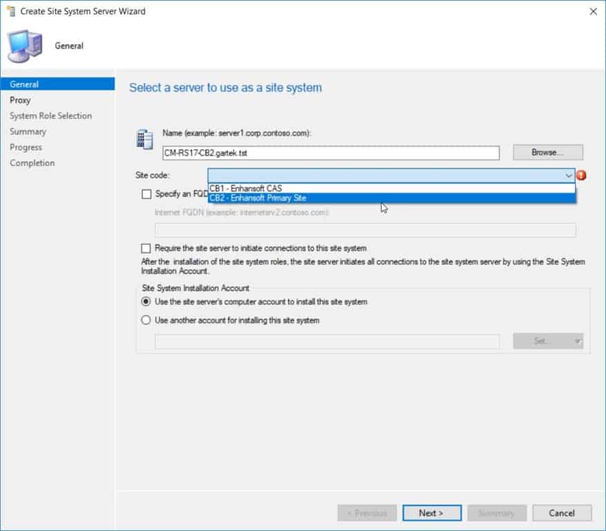 SCCM Reporting Services Point - Site Code