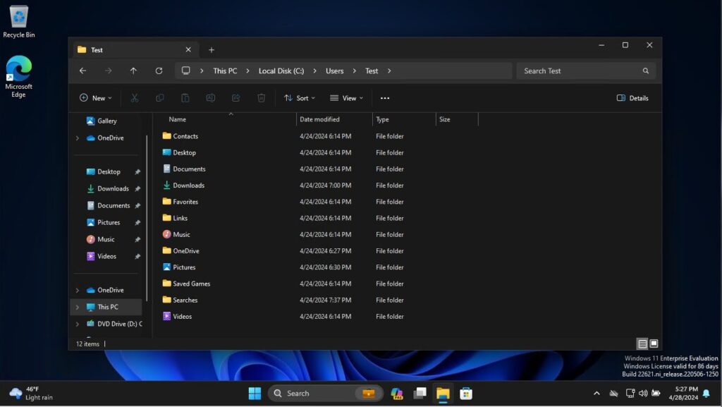 Enable Known Folder Move with Intune - before Known Folder Move