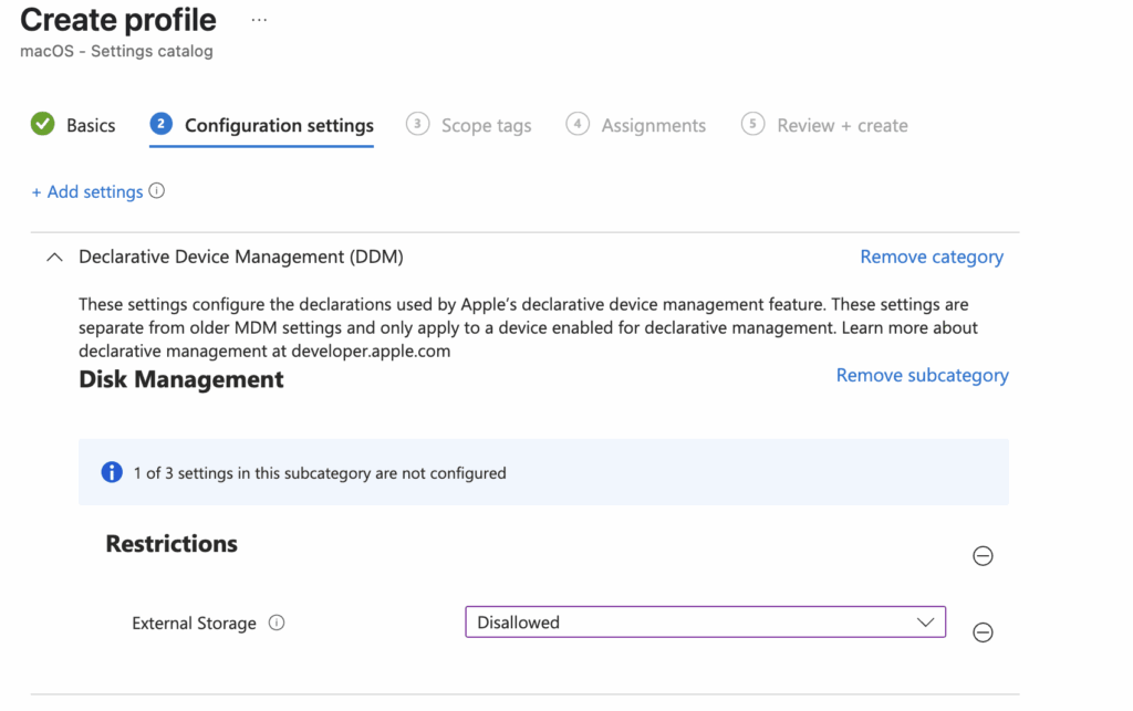 macOS Security Controls - DDM Profile