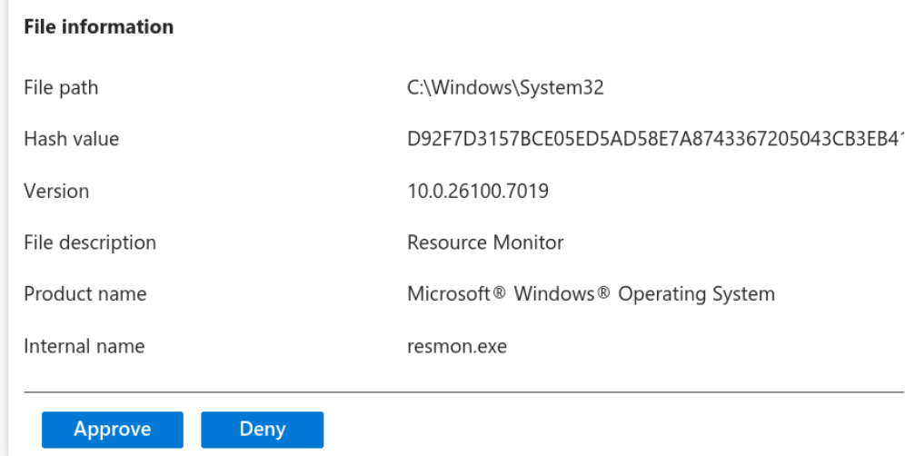 ResMon one time approval