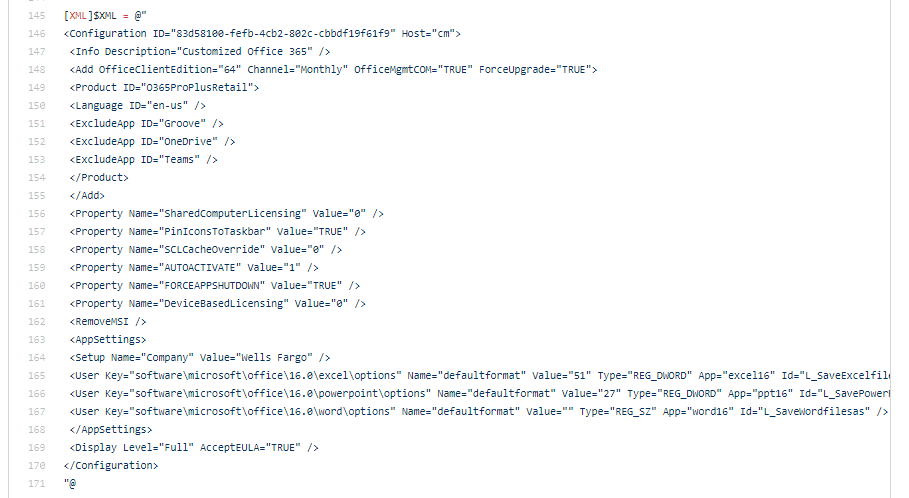 XML File Customize