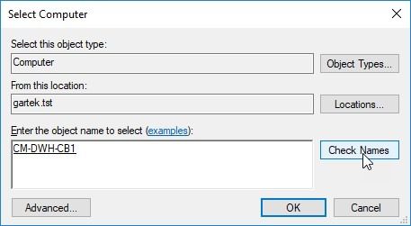 Data Warehouse - Check Names