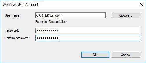Data Warehouse - User Account