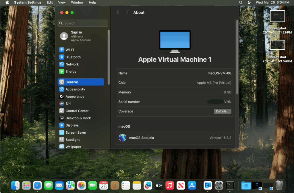 Apple VM Info