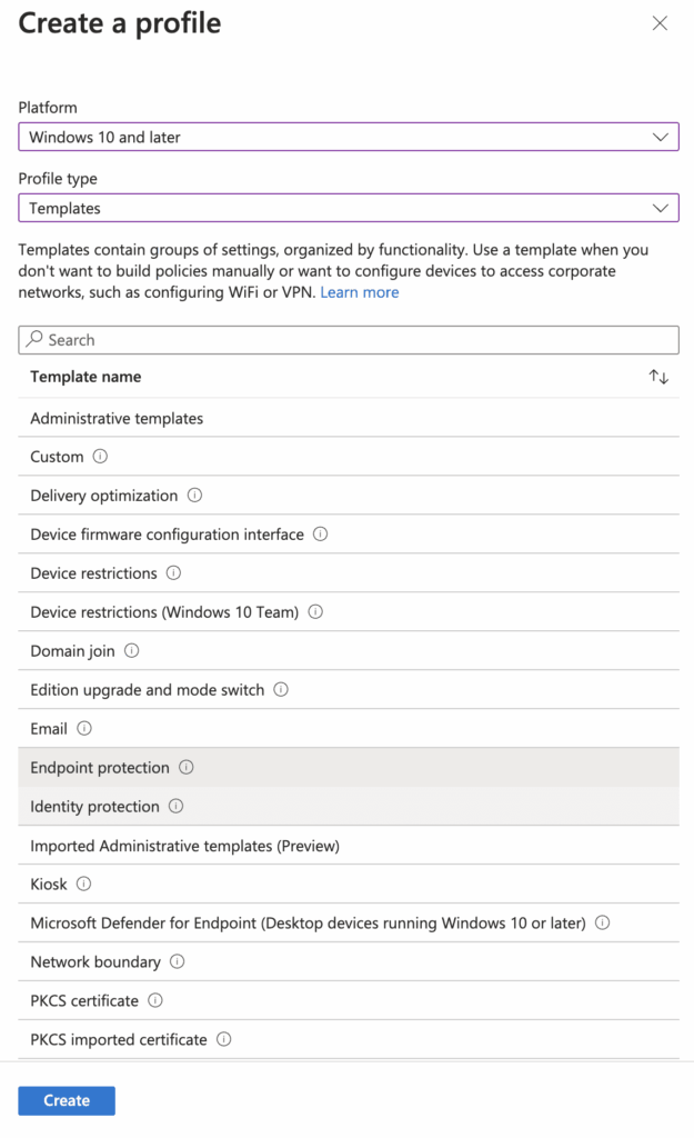 How to Configure BitLocker with Intune create a profile