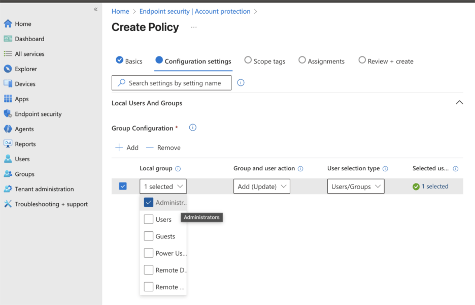 File Sharing for Entra-Joined Devices - Policy Configuration