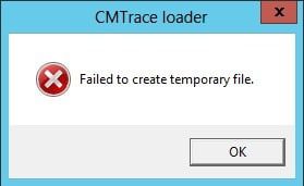 CMTrace Error CMTrace Error