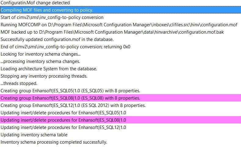 Inventory Workflow - ES_SQL08 group Inventory Workflow - ES_SQL08 group
