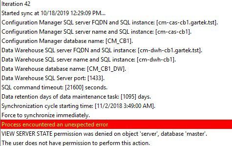 Add Tables to the ConfigMgr Data Warehouse - Log Add Tables to the ConfigMgr Data Warehouse - Log
