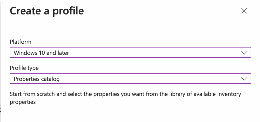 Profile Settings