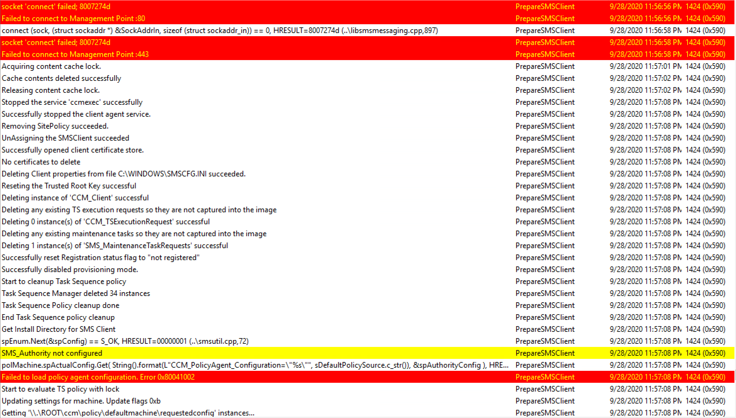 Prepare CM Client 11