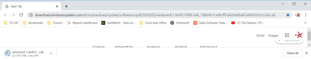 Download a Software Update - First URL Test