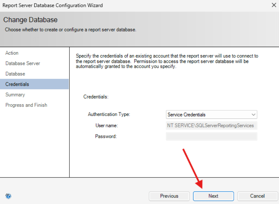 SSRS - Setting Credentials
