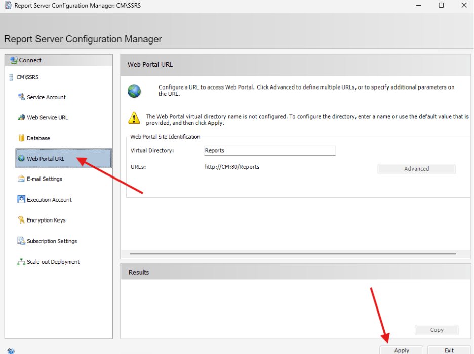 SSRS - Web Portal URL