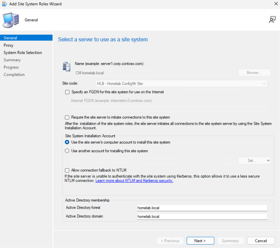 SSRS - General Site System Roles