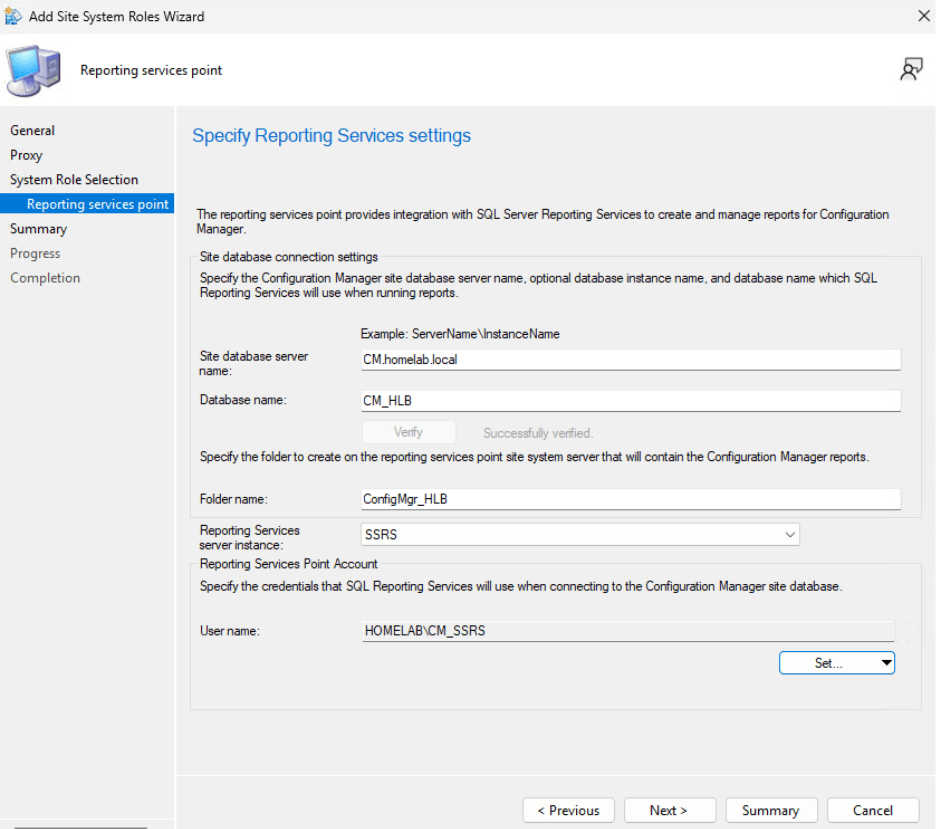 SSRS - Reporting Services Point