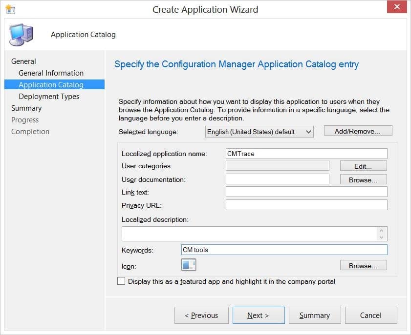 Application Model - CMTrace-Application Catalog