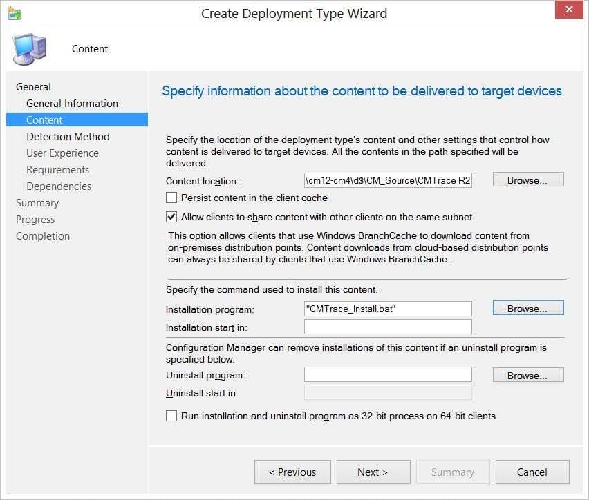 Application Model - CMTrace-Content