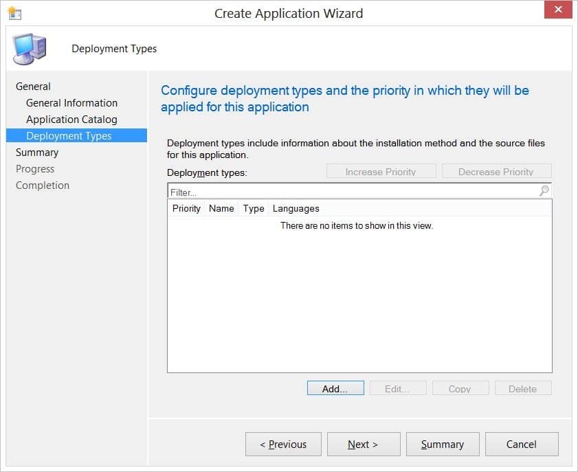 Application Model - CMTrace-Deployment Types